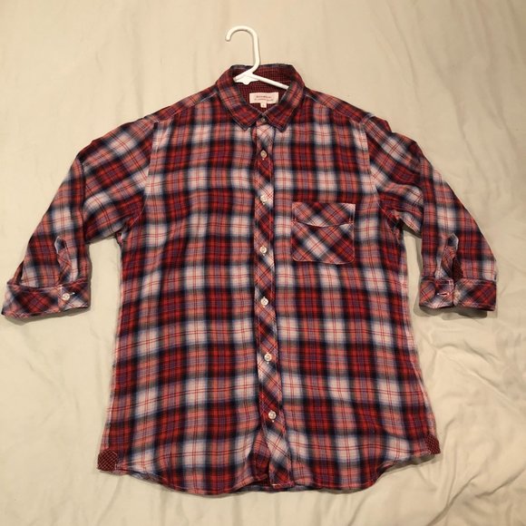 HIROMICHI by Hiromichi Nakano (Japanese Designer) Plaid Shirt L - Picture 1 of 5